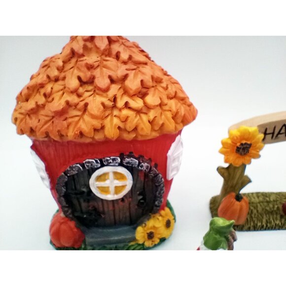 Fairy Garden Gnome Fall Themed House Signs Apples Miniature Dollhouse 9 Pieces - Picture 3 of 12